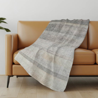 Premium Machine Washable ASB568 Taupe 50" x 70" Sherpa Throw Blanket