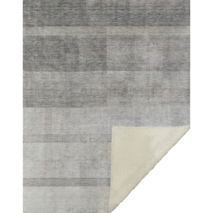 Premium Machine Washable ASB568 Taupe 50" x 70" Sherpa Throw Blanket