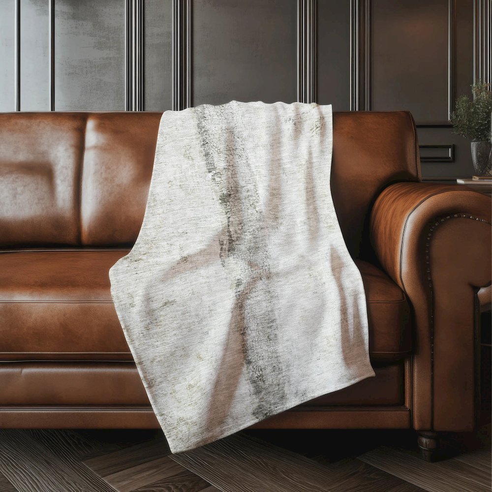 Premium Machine Washable ASB605 Taupe 50" x 70" Sherpa Throw Blanket