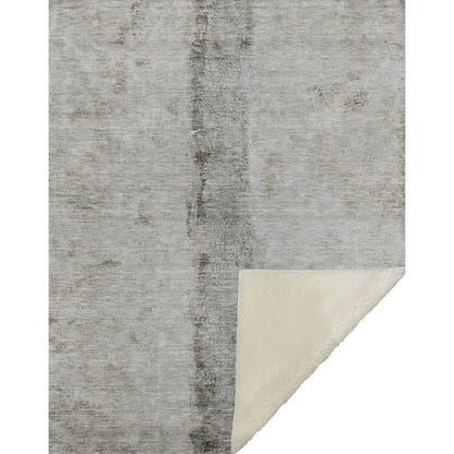 Premium Machine Washable ASB605 Taupe 50" x 70" Sherpa Throw Blanket