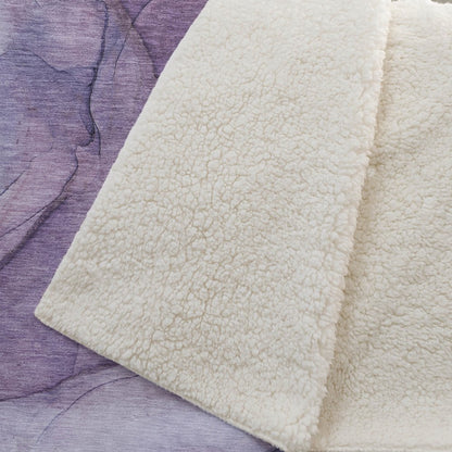 Premium Machine Washable ASB607 Purple 50" x 70" Sherpa Throw Blanket