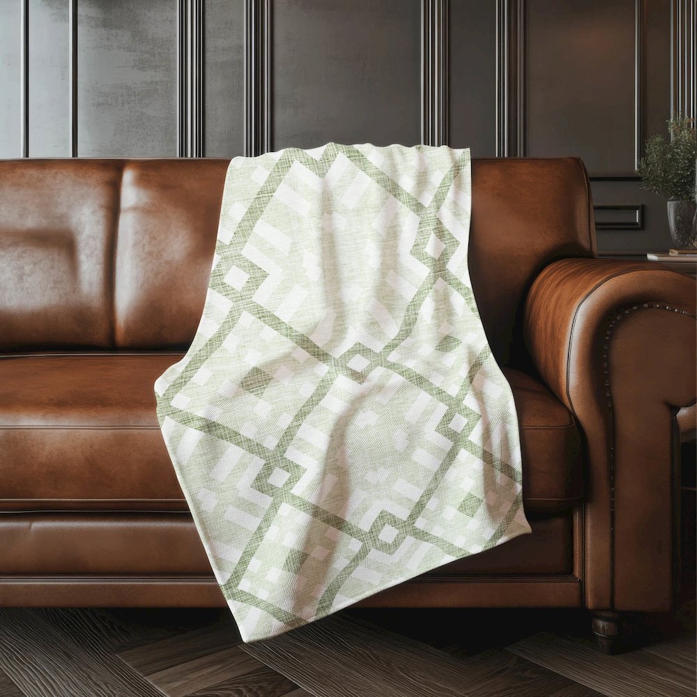 Premium Machine Washable ASB616 Aloe 50" x 70" Sherpa Throw Blanket