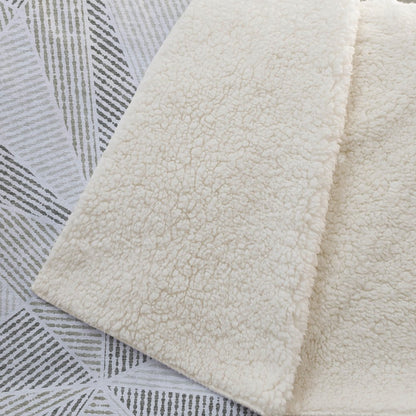 Premium Machine Washable ASB618 Taupe 50" x 70" Sherpa Throw Blanket