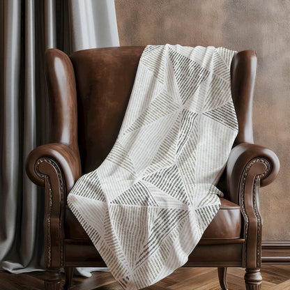 Premium Machine Washable ASB618 Taupe 50" x 70" Sherpa Throw Blanket