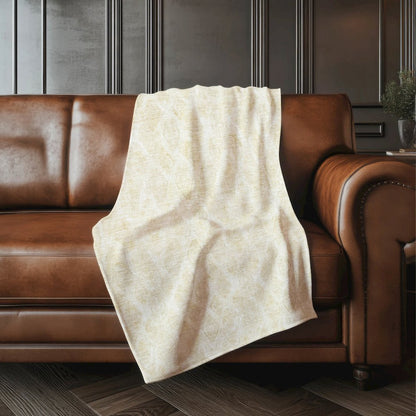Premium Machine Washable ASB622 Beige 50" x 70" Sherpa Throw Blanket