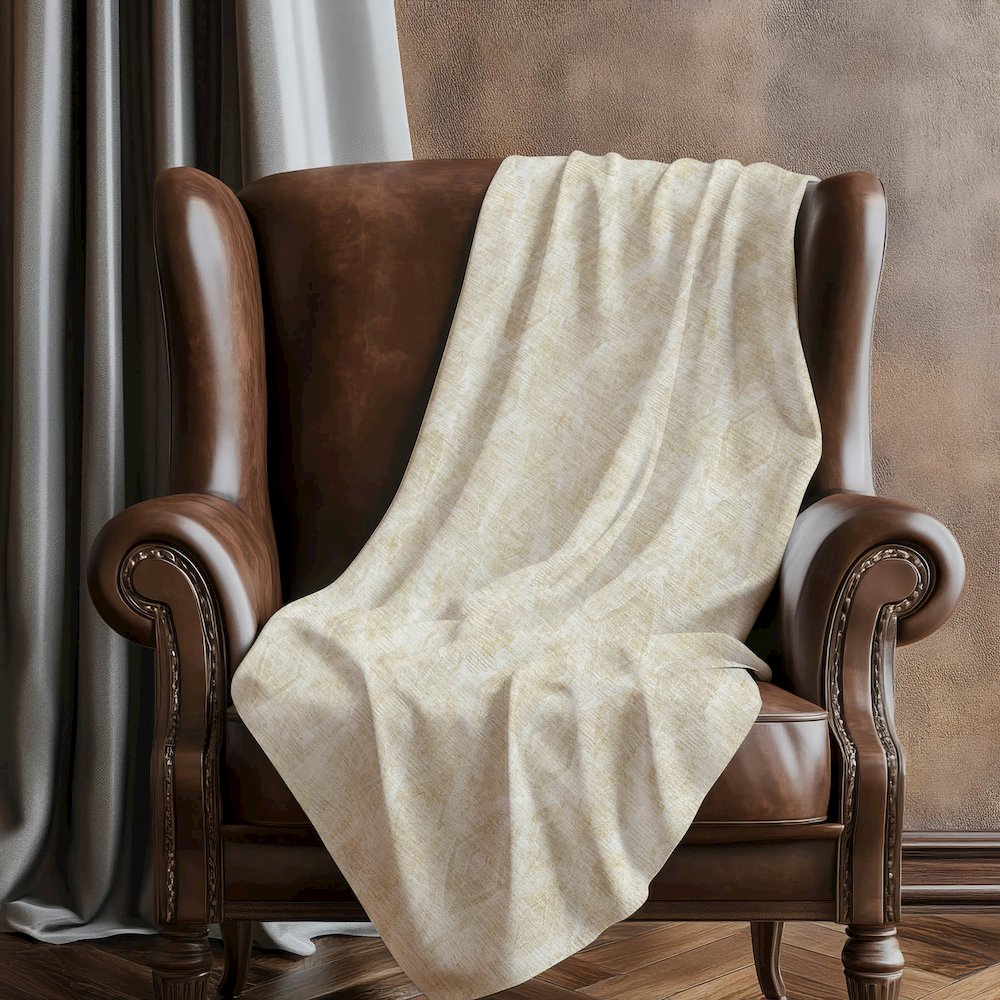 Premium Machine Washable ASB622 Beige 50" x 70" Sherpa Throw Blanket