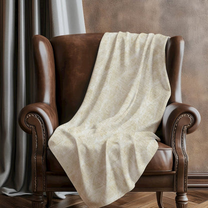 Premium Machine Washable ASB622 Beige 50" x 70" Sherpa Throw Blanket