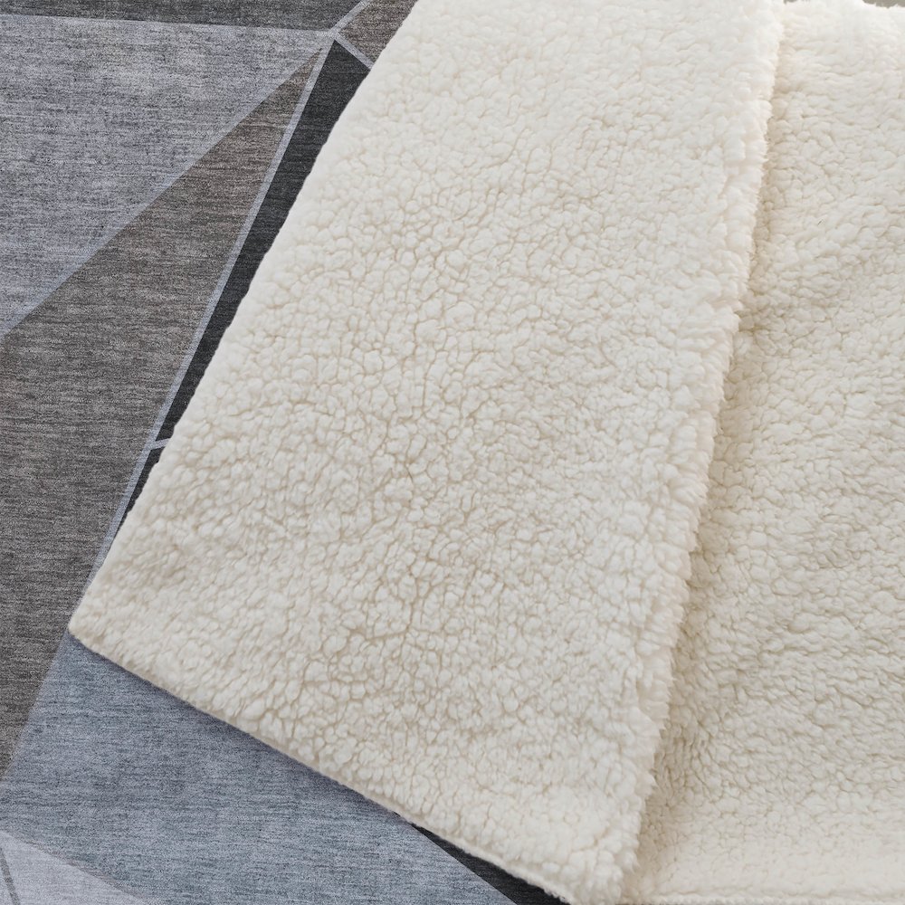 Premium Machine Washable ASB636 Chocolate 50" x 70" Sherpa Throw Blanket