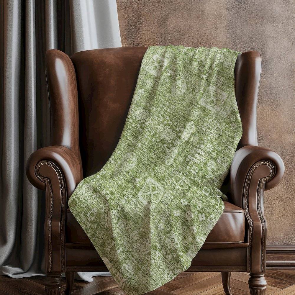 Premium Machine Washable ASB637 Aloe 50" x 70" Sherpa Throw Blanket