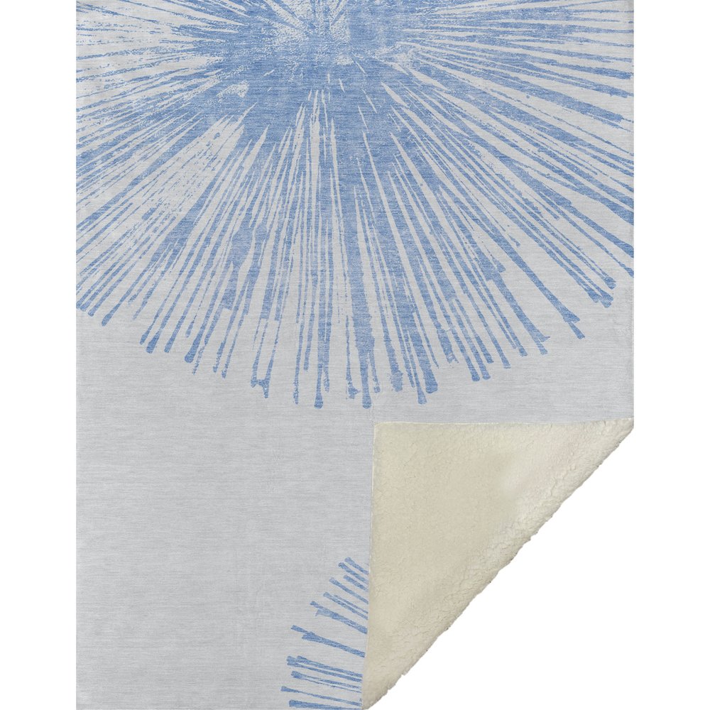 Premium Machine Washable ASB642 Denim 50" x 70" Sherpa Throw Blanket
