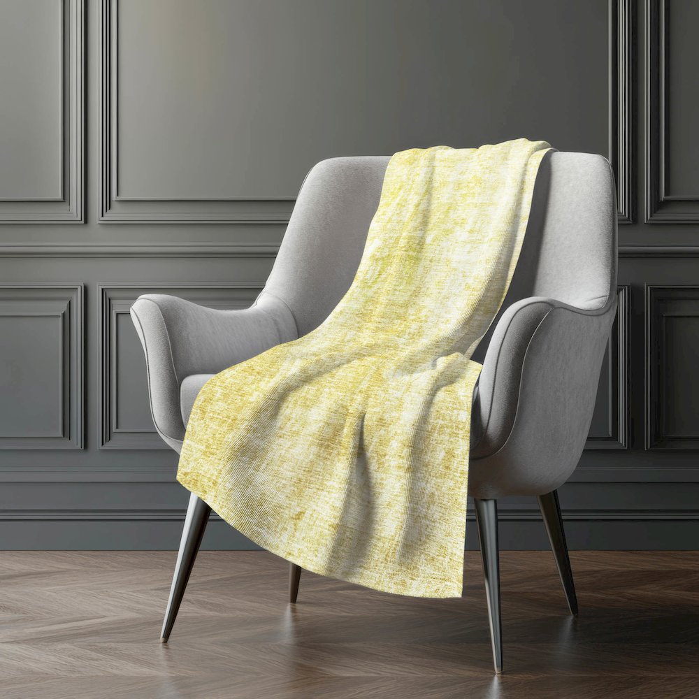 Premium Machine Washable ASB656 Gold 50" x 70" Sherpa Throw Blanket