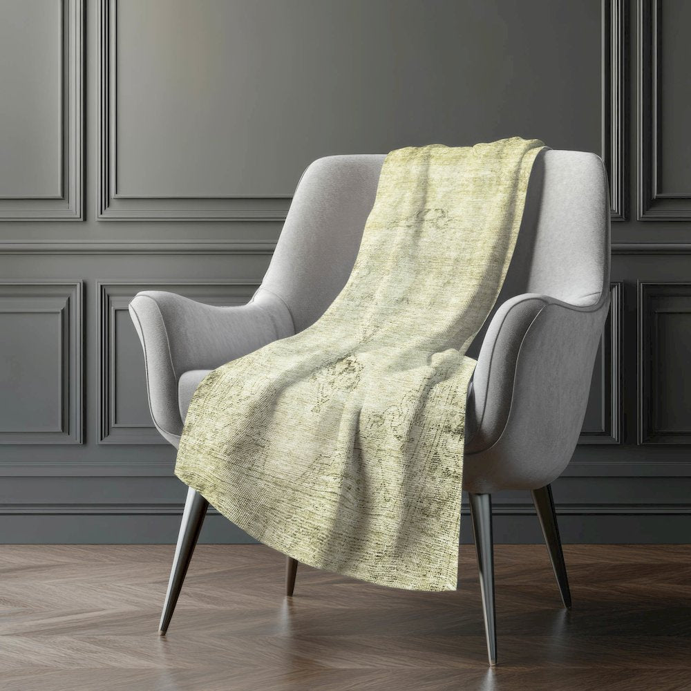 Premium Machine Washable ASB658 Beige 50" x 70" Sherpa Throw Blanket