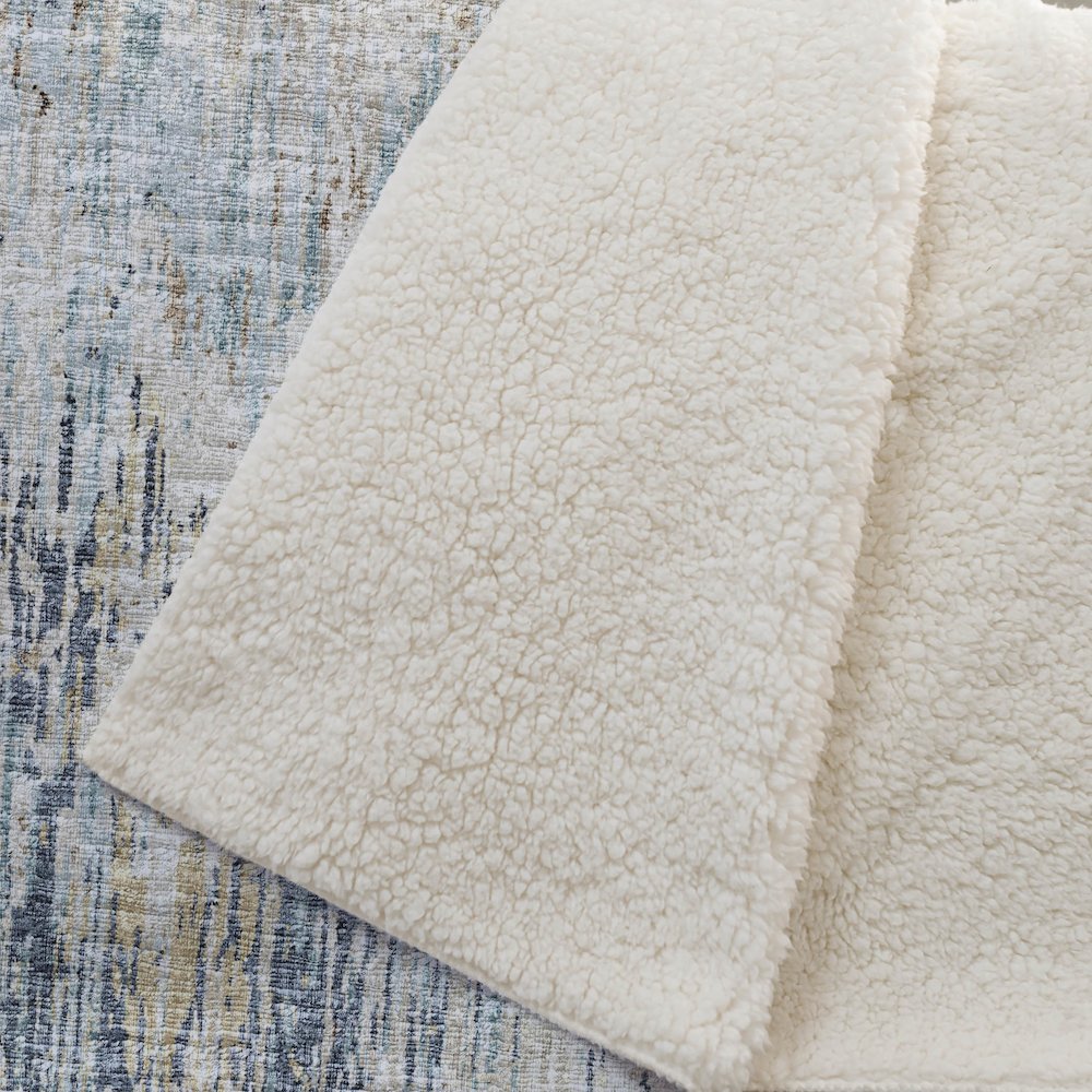 Premium Machine Washable ASB66 Moody 50" x 70" Sherpa Throw Blanket