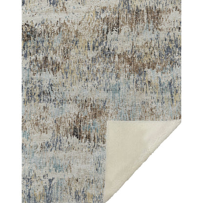 Premium Machine Washable ASB66 Moody 50" x 70" Sherpa Throw Blanket