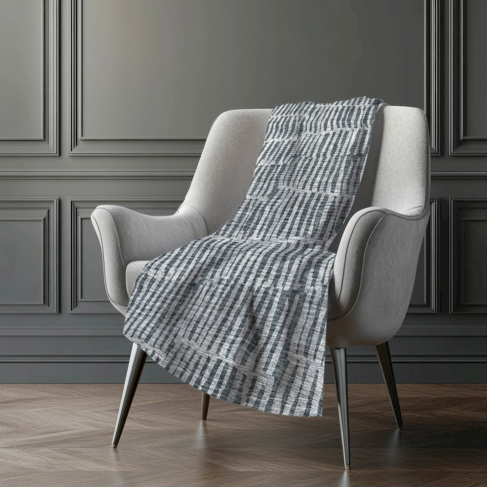 Premium Machine Washable ASB674 Charcoal 50" x 70" Sherpa Throw Blanket