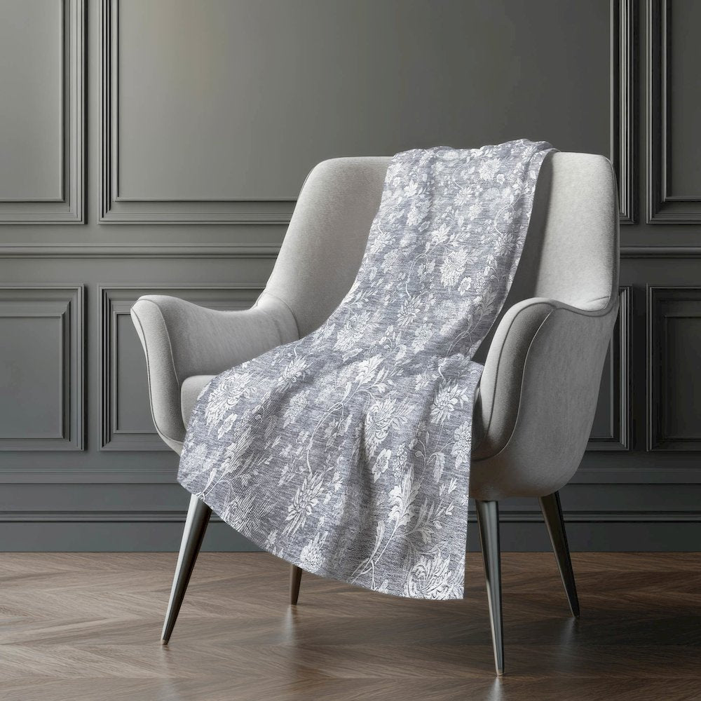 Premium Machine Washable ASB681 Gray 50" x 70" Sherpa Throw Blanket