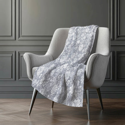 Premium Machine Washable ASB681 Gray 50" x 70" Sherpa Throw Blanket