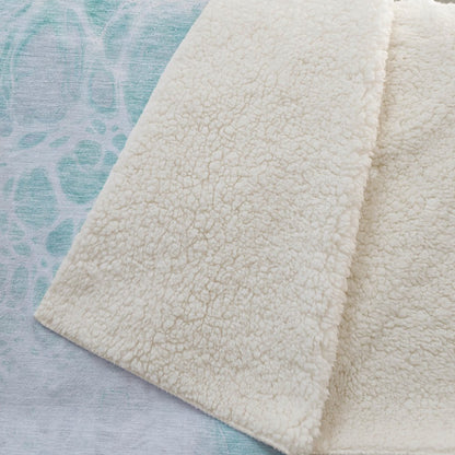 Premium Machine Washable ASB682 Aqua 50" x 70" Sherpa Throw Blanket