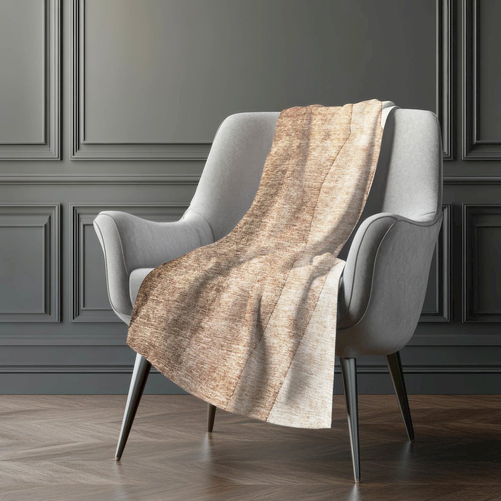 Premium Machine Washable ASB690 Brown 50" x 70" Sherpa Throw Blanket