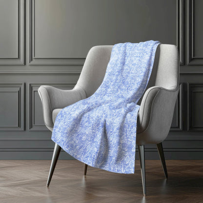Premium Machine Washable ASB691 Denim 50" x 70" Sherpa Throw Blanket