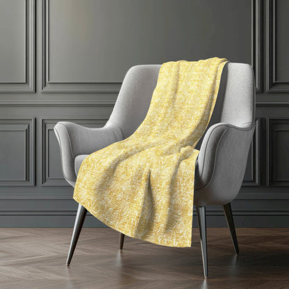 Premium Machine Washable ASB691 Gold 50" x 70" Sherpa Throw Blanket