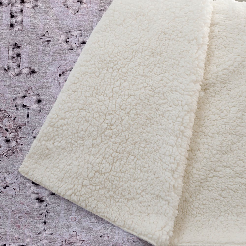 Premium Machine Washable ASB697 Pink 50" x 70" Sherpa Throw Blanket