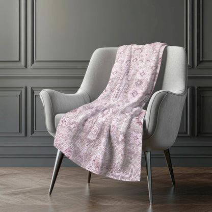 Premium Machine Washable ASB697 Pink 50" x 70" Sherpa Throw Blanket