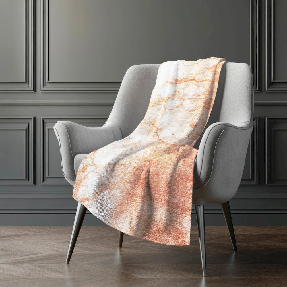 Premium Machine Washable ASB699 Coral 50" x 70" Sherpa Throw Blanket