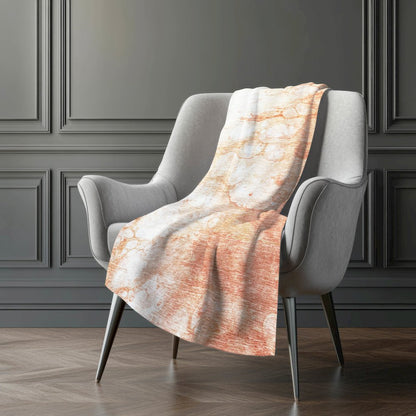 Premium Machine Washable ASB699 Coral 50" x 70" Sherpa Throw Blanket