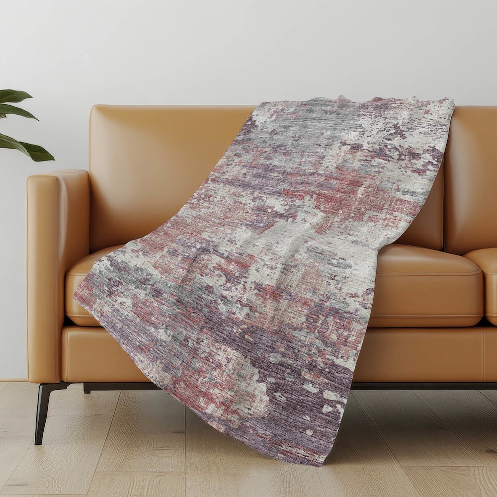 Premium Machine Washable ASB69 Pink 50" x 70" Sherpa Throw Blanket