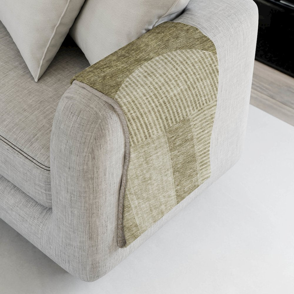 Premium Machine Washable ASB711 Taupe 50" x 70" Sherpa Throw Blanket
