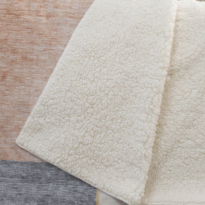 Premium Machine Washable ASB717 Coral 50" x 70" Sherpa Throw Blanket