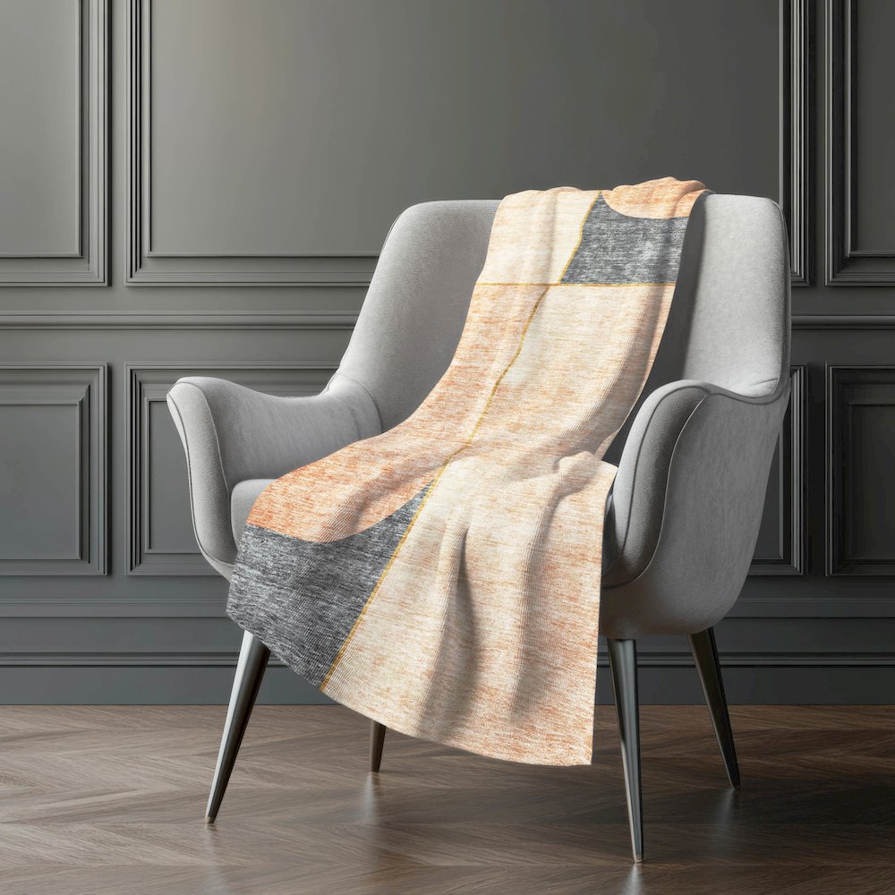 Premium Machine Washable ASB717 Coral 50" x 70" Sherpa Throw Blanket