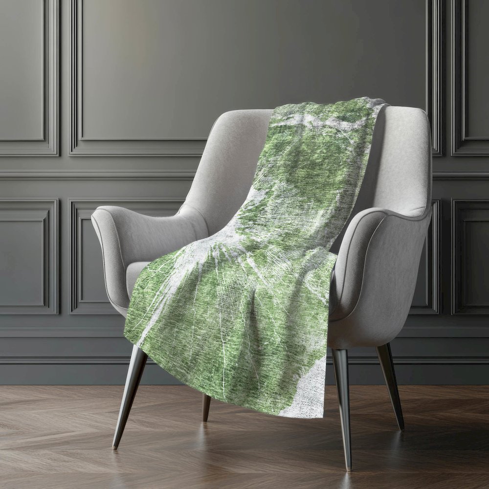Premium Machine Washable ASB719 Aloe 50" x 70" Sherpa Throw Blanket