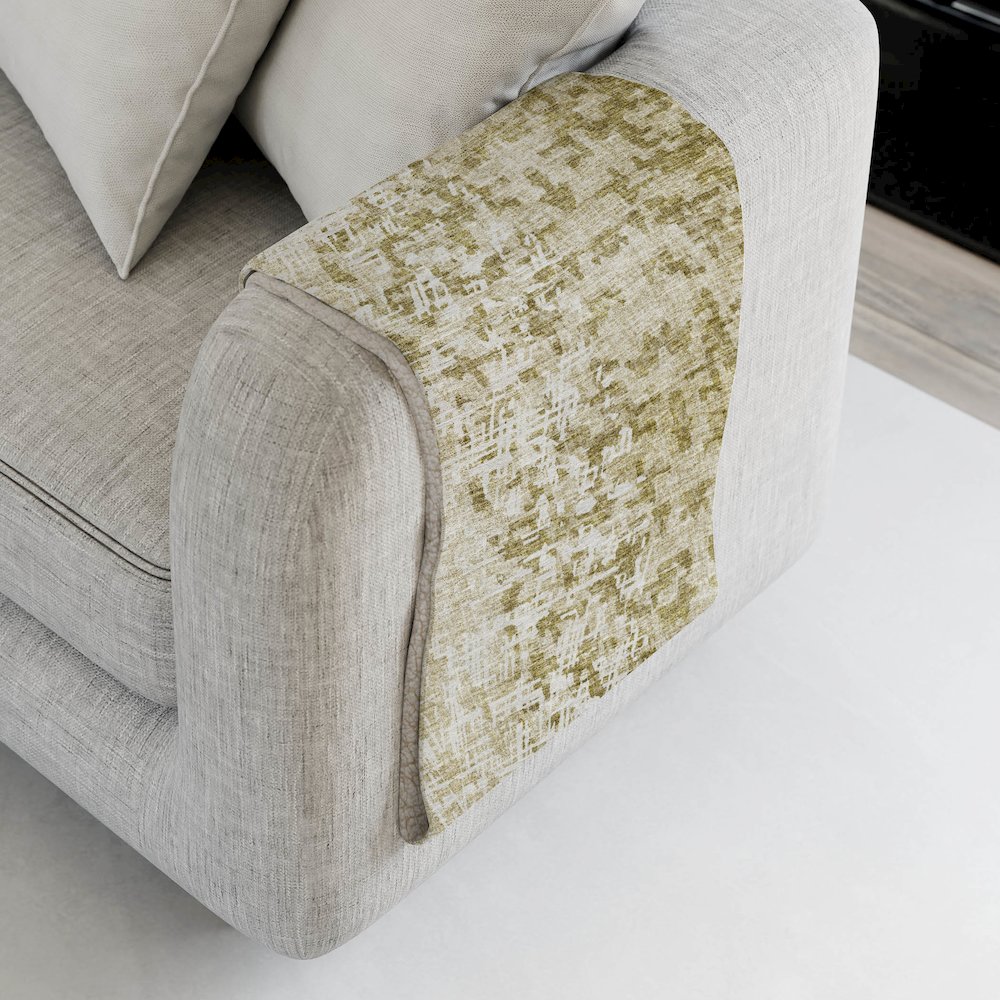Premium Machine Washable ASB721 Taupe 50" x 70" Sherpa Throw Blanket