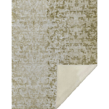Premium Machine Washable ASB721 Taupe 50" x 70" Sherpa Throw Blanket