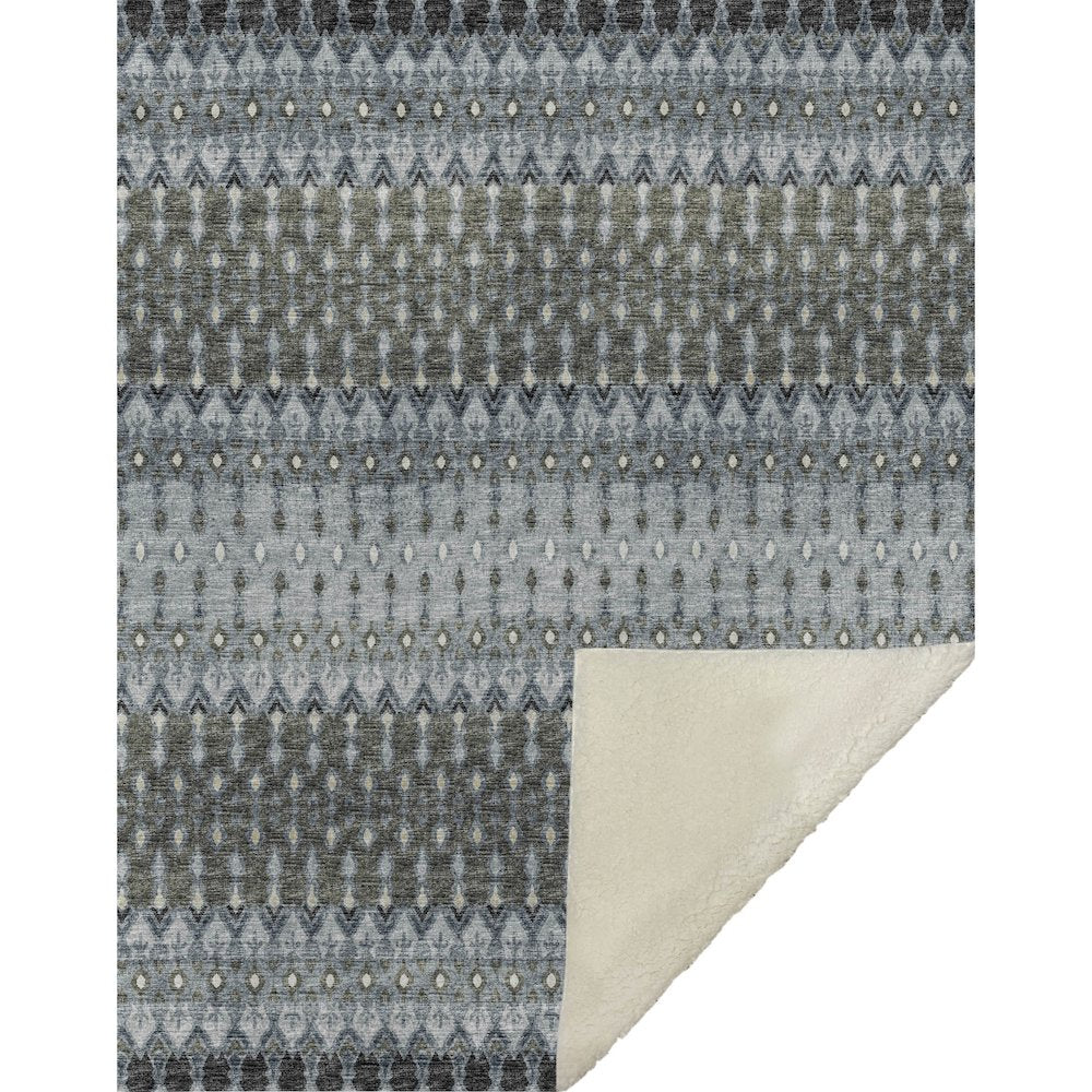 Premium Machine Washable ASB72 Moody 50" x 70" Sherpa Throw Blanket