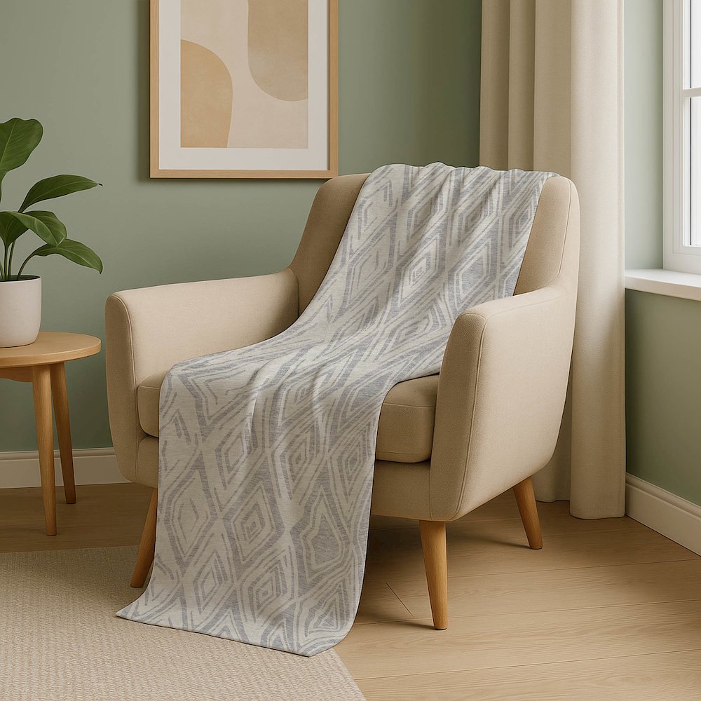 Premium Machine Washable ASB737 Pewter 50" x 70" Sherpa Throw Blanket