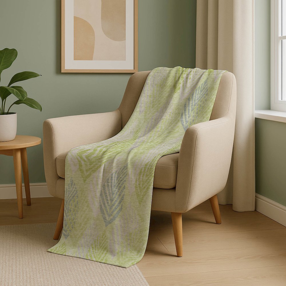 Premium Machine Washable ASB744 Aloe 50" x 70" Sherpa Throw Blanket