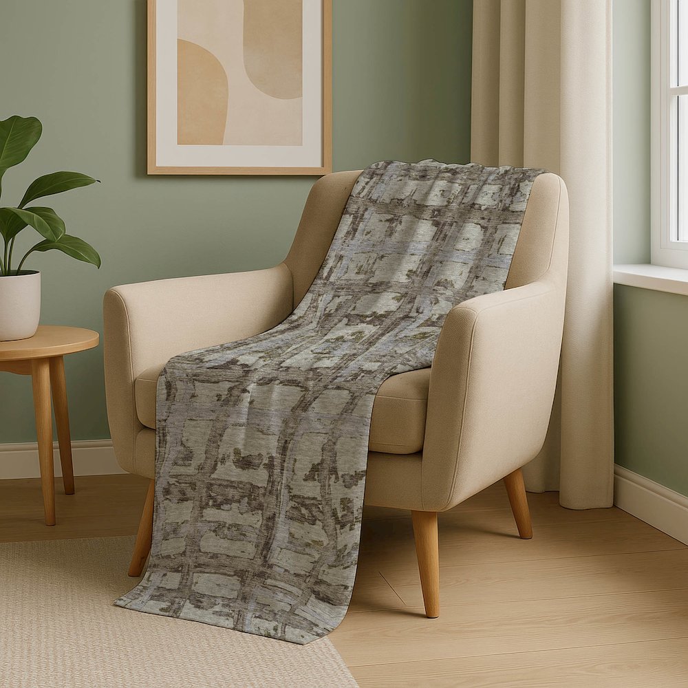 Premium Machine Washable ASB745 Taupe 50" x 70" Sherpa Throw Blanket