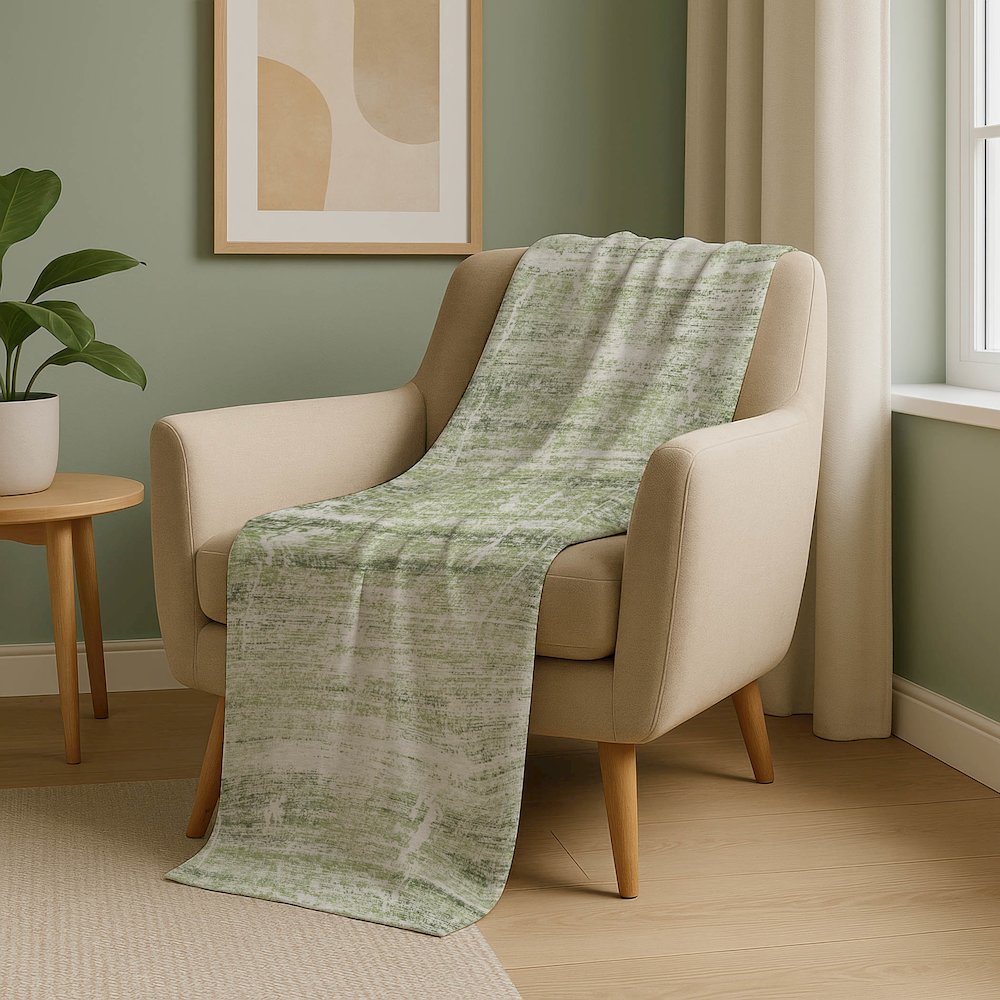Premium Machine Washable ASB747 Aloe 50" x 70" Sherpa Throw Blanket