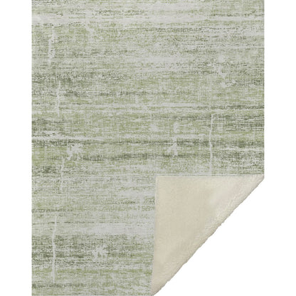 Premium Machine Washable ASB747 Aloe 50" x 70" Sherpa Throw Blanket