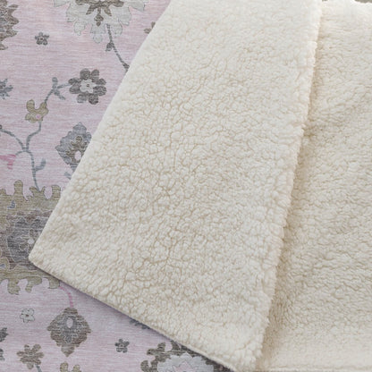 Premium Machine Washable ASB753 Pink 50" x 70" Sherpa Throw Blanket