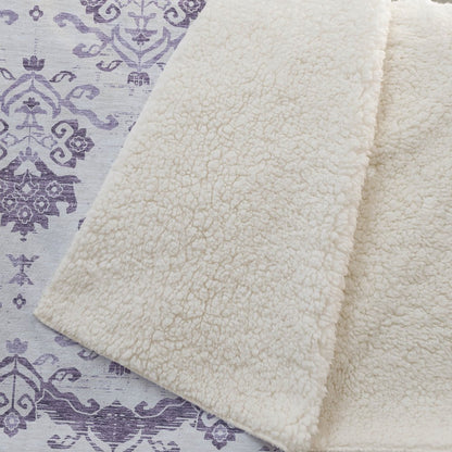 Premium Machine Washable ASB759 Purple 50" x 70" Sherpa Throw Blanket