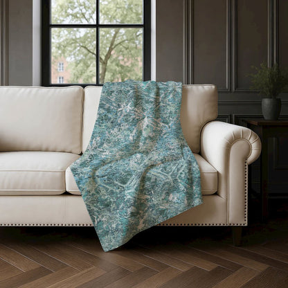 Premium Machine Washable ASB768 Sage 50" x 70" Sherpa Throw Blanket