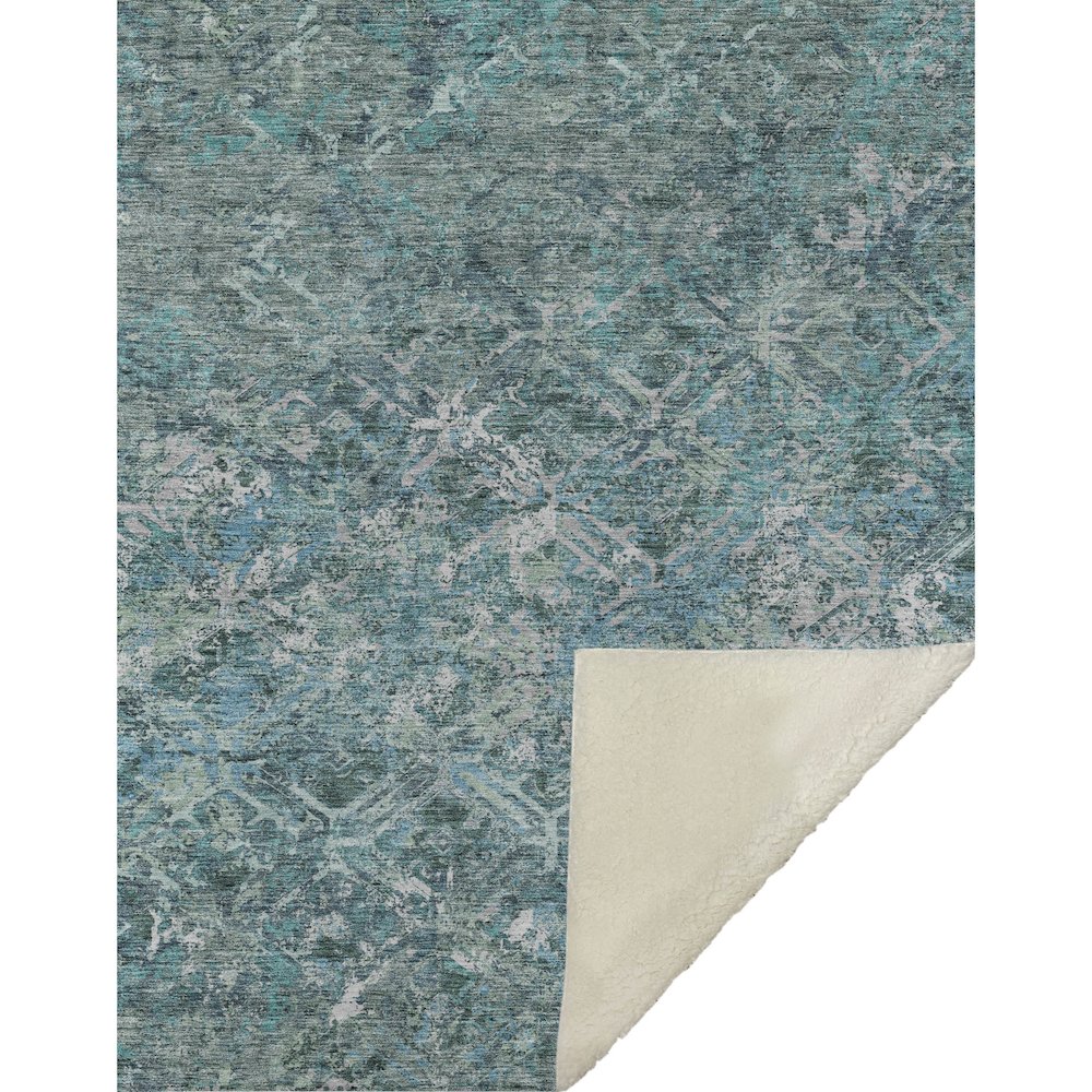 Premium Machine Washable ASB768 Sage 50" x 70" Sherpa Throw Blanket