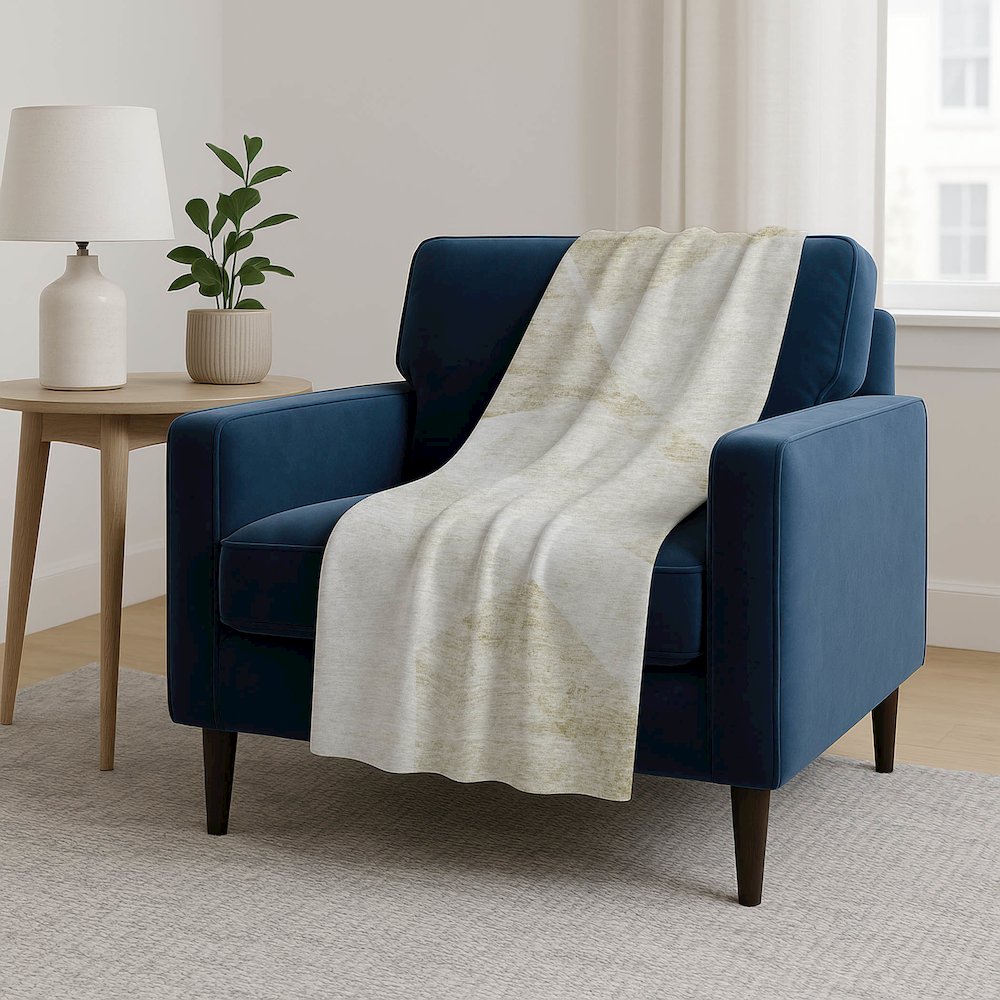 Premium Machine Washable ASB770 Khaki 50" x 70" Sherpa Throw Blanket