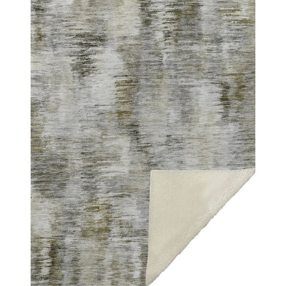 Premium Machine Washable ASB813 Mocha 50" x 70" Sherpa Throw Blanket
