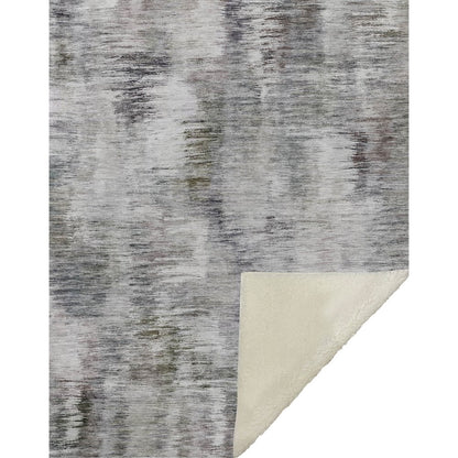 Premium Machine Washable ASB813 Taupe 50" x 70" Sherpa Throw Blanket