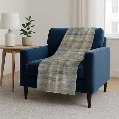 Premium Machine Washable ASB819 Khaki 50" x 70" Sherpa Throw Blanket